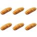 6 Pieces Simulated Bread Artificial Prop House Decorations for Home Props Light Faux Loc Bun Cake Model Ornament