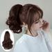 Wigs for Women Short Big Wave Wig Ponytail Women s High Ponytail Short Curly Hair 11 inch