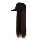 Wigs for Women Wigs Women s Hats Wigs Black Hats Black Dark Brown and Light Brown Wigs Hats Long Straight Hair 23 inch