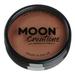 Moon Creations Pro Face & Body Paint Cake Pots Mid Brown - Professional Water Based Face Paint Makeup for Adults Kids - 1.26oz