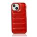 Designed for iPhone 12 Pro / iPhone 12 6.1 Puffer Phone Case Anti-Scratch Trendy Down Jacket Soft Touch Puffer Slim Cover for Women Men Girls Shockproof Protective Slim Glossy Case Red