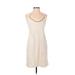 MICHAEL Michael Kors Casual Dress - Shift: Ivory Solid Dresses - Women's Size 2