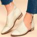 Free People Shoes | Free People White Leather D’orsay Point Toe Bootie | Color: Cream/White | Size: 7.5