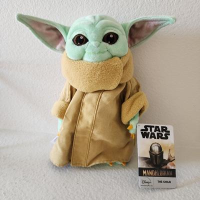 Disney Toys | Baby Yoda (Grogu) Plush | Color: Cream/Green | Size: Osbb