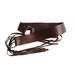 Ralph Lauren Accessories | *Mod Ralph Lauren Brown Leather Belt Hammered Embossed, Brushed Fringe Edge | Color: Brown | Size: 1x