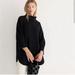 J. Crew Sweaters | J.Crew Turtleneck Cotton Poncho Size Xs/S Black | Color: Black | Size: Xs