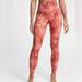 Athleta Pants & Jumpsuits | Athleta Elation Printed 7/8 Tight Womens Sz Xs Serene Island Coral Pink Leggings | Color: Orange/Red | Size: Xs