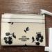 Coach Accessories | Coach Black White Floral Card Holder New | Color: Black/White | Size: Os