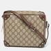 Gucci Bags | Gucci Brown/Beige Gg Supreme Canvas And Leather Square Messenger Bag | Color: Brown | Size: Os