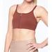 Athleta Intimates & Sleepwear | Athleta Women's Brown Wireless Padded Zip Front Back Closure Sports Bra | Color: Brown | Size: S