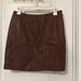 Free People Skirts | Free People Faux Leather Skirt | Color: Brown | Size: 8