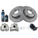 2003-2014 Volvo XC90 Rear Brake Pad Rotor and Caliper Set - TRQ BKA19186