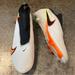 Nike Shoes | Nike Vapor 360 Elite Flynit Shoes Men’s 15 Football Shoes And Cleats Athletic | Color: Orange/White | Size: 15