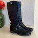 Coach Shoes | Limited Edition Frye X Coach Collab Black Embossed Boots | Color: Black | Size: 7.5
