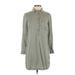 Old Navy Casual Dress - Shirtdress: Gray Dresses - Women's Size X-Small