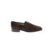 Nordstrom Flats: Loafers Chunky Heel Classic Brown Print Shoes - Women's Size 8 - Almond Toe