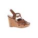 Le Chateau Wedges: Brown Shoes - Women's Size 8