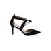 Ann Taylor Heels: Pumps Stilleto Cocktail Party Black Print Shoes - Women's Size 8 1/2 - Pointed Toe