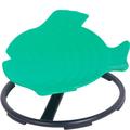 BaoBaJiu Kids Autism Sensory Spinning Seat-Enhance Coordination,Balance,and Sensory Experience-Non-Slip Metal Base-Indoor and Outdoor Activity Sit and Spin Toy (Color : Sensory spinning chair green)