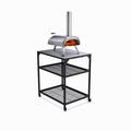 Ooni Medium Modular Table - Pizza Oven Cart, Metal Stainless Steel Pizza Oven Stand, Grill Barbecue Stand, Outdoor Kitchen Table, Pizza Oven Accessories, Outdoor Pizza Oven Tables, Pizza Station