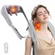 Homezo Neck Shoulder Massager, Shiatsu Neck and Shoulder Massager with Heat for Pain Relief Deep Tissue, Neck, Back, Shoulder, Leg, Adjustable Intensity Mini Shiatsu Neck Massager