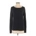 Ann Taylor LOFT Pullover Sweater: Black Color Block Tops - Women's Size Small