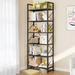 Willa Arlo™ Interiors Axtell 70"H x 24"W x 12"D 6 Tiers Etagere Steel Bookcase in Black | 69.8 H x 23.62 W x 11.81 D in | Wayfair