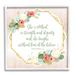 Harriet Bee Floral Bible Verse Phrase Framed Giclee Art Design By Sally Ball Sharp Wood in Brown | 12 H x 12 W x 1.5 D in | Wayfair