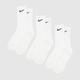 Nike white & black crew socks 3 pack