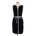 Talbots Casual Dress - Sheath: Black Color Block Dresses - Women's Size 10 Petite