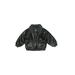 Big Chill Outerwear Faux Leather Jacket: Black Print Clothing - Kids Girl's Size Medium