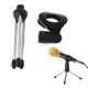 Support de Microphone de bureau pliable et réglable support à Clip pour Microphone de poche
