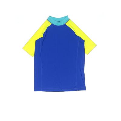 Lands' End Rash Guard: Blue Sporting & Activewear - Kids Girl's Size 18