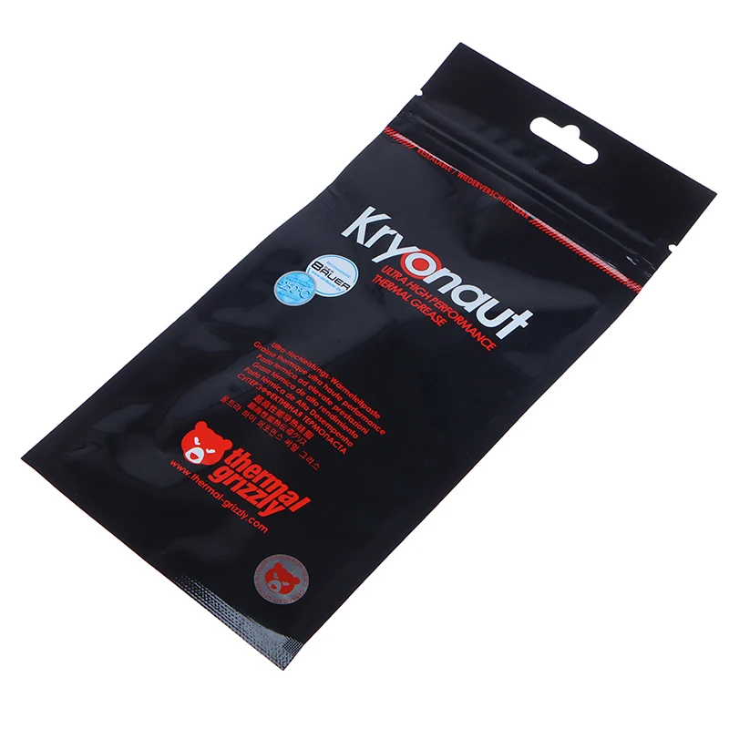 Pâte thermique pour processeur et GPU, graisse de silicone de refroidissement composée, grande capacité, Grizzly KryonsomExtreme KE, 14.2W, 1g