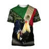 Rooster Fight T Shirt per uomo Top Tee Shirts Harajuku Fashion 3D Funny Farm Rooster Printed T-Shirt