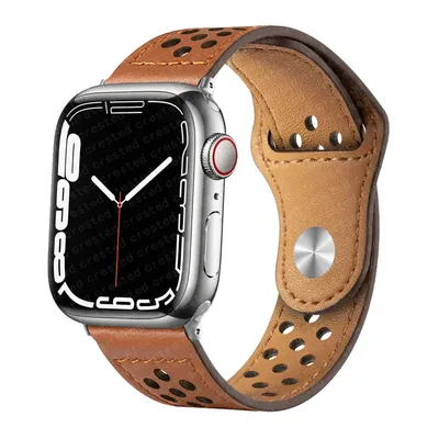 Lederarmband für Apple Watch Band 44 mm 40 mm 45 mm 41 mm 42 mm 38 mm 49 mm 44 45 mm Armband iWatch Image