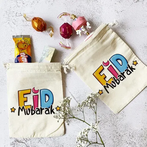 5 stücke eid mubarak Geld Süßigkeiten Spielzeug Taschen eid al-fitr muslimischen islamischen Ramadan