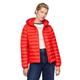 Tommy Hilfiger Damen Jacke Lw Padded Global Stripe Jacket Übergangsjacke, Rot (Fierce Red), XL