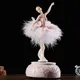 Ballerina Spieluhr elegante tanzende Mädchen elegante Handwerk Figuren Boxen Freund Desktop Hochzeit