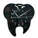 CICRKHB Timers Clearance 3D Creative Creative Teeth Acrylic Mirror Wall Clock Home Decoration Wall Clock Black