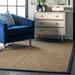 nuLOOM Hesse Checker Weave Seagrass Area Rug 8 x 10 Navy