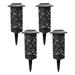 Bright Solar Lights 4 Pack Color Changing+Warm White Led Solar Lights Outdoor Ip67 Solar Lights Solar Powered Garden Lights for Walkway