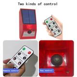 Multi-function Solar Alarm Lamp Remote Control Security Alarm Siren PIR Motion Sensor Detector Wall Light For Home Yard Outdoor