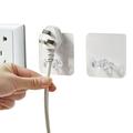 KIHOUT Clearance 3pc Wall Storage Hook Power Plug Socket Holder Wall Adhesive Hanger Home Office