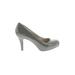 Madden Girl Heels: Pumps Stilleto Classic Gray Print Shoes - Women's Size 8 - Round Toe