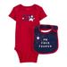 Carter s Child of Mine Baby Unisex Patriotic Bodysuit and Bib 2-Piece Preemie-12M