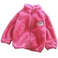 Plebaso Kids Boys Girls Velvet Jacket Solid Color Long Sleeve Fall Winter Warm Fleece Coat Outerwear