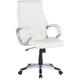 Beliani - Computer Task Office Executive Chair Mid-Back Off-White pu Leather Triumph - Silver