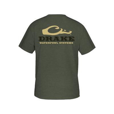 Drake Men's Logo Short Sleeve T-Shirt, Kalamata Ol...