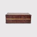 Timothy Oulton Stonyhurst Coffee Table Large, Brown Leather | Barker & Stonehouse